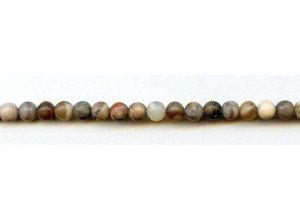 Matte Wood Opalite 6mm Round