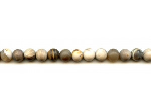 Matte Wood Opalite 8mm Round