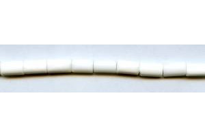 White Agate 6x11x4 Oval Tube