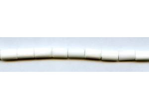 White Agate 6x11x4 Oval Tube