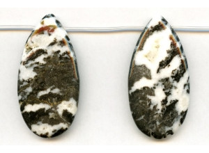 Mexican Zebra Jasper 30x60 Flat Pear Drop