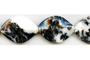 Mexican Zebra Jasper 30x42 Waved Marquise