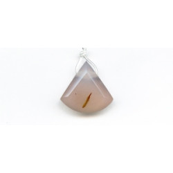 Pink Chalcedony 30x Faceted Pendant