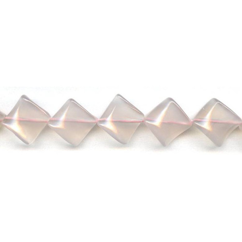 335-0038 Pink Chalcedony <br>20x20 Swirl Square Diamond