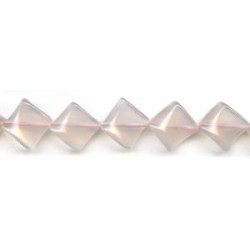 Pink Chalcedony 20x20 Swirl Square Diamond