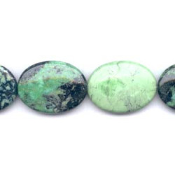 Green Turquoise 30x40 Flat Oval
