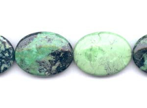 Green Turquoise 30x40 Flat Oval