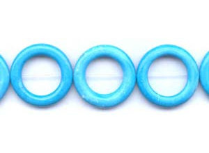 Turquoise Howlite 30mm Donut