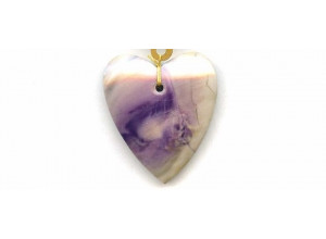 Tiffany Stone 40x35 Heart Pendant