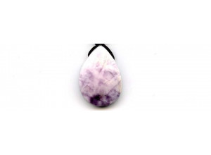 Matte Tiffany Stone 28x21 Pendant