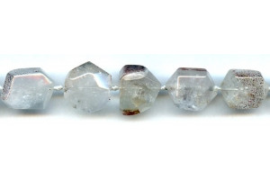 Lepidocrocite in Quartz 10-18x Faceted Nugget