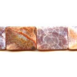 Crab Fire Agate 30x40 Waved Flat Rectangle
