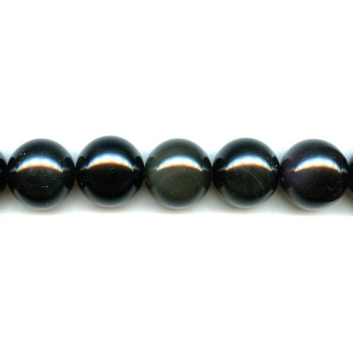 343-0085 Black Obsidian <br>20mm Round