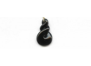 Black Obsidian 30x18 Pendant