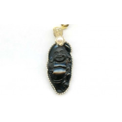 Black Obsidian 50x20 Wired Pendant