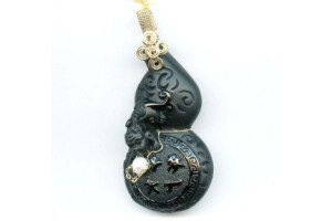 Black Obsidian 84x40 Wired Pendant