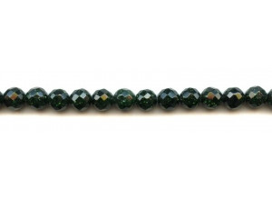 Green Goldstone 8mm Faceted Round