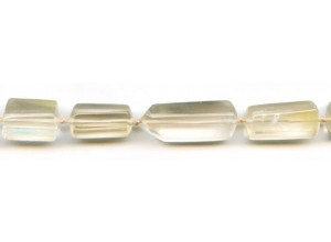 Yellow Hematoid Quartz 8-12x Faceted Tube