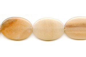 Peach Aventurine 25x35 Flat Oval