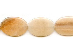 Peach Aventurine 25x35 Flat Oval