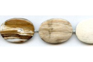 Wood Jasper 26x38 Flat Oval