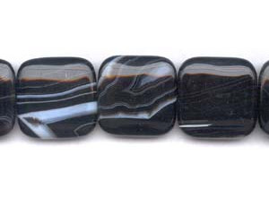 Black Sardonyx 30x30 Flat Square