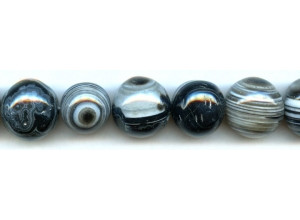 Black Sardonyx 19-22mm Round