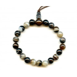 Black Sardonyx 8mm Power Beads Bracelet