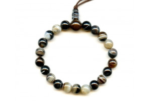 Black Sardonyx 8mm Power Beads Bracelet