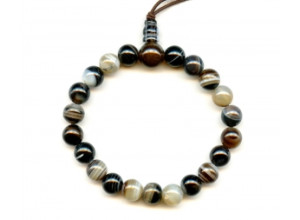 Black Sardonyx 8mm Power Beads Bracelet