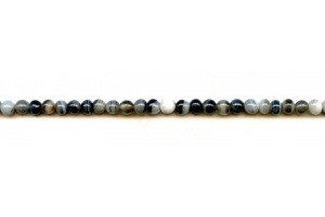 Black Sardonyx 4mm Round