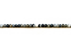 Black Sardonyx 4mm Round