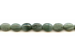 Green Line Quartz 10x14 Flat Oval