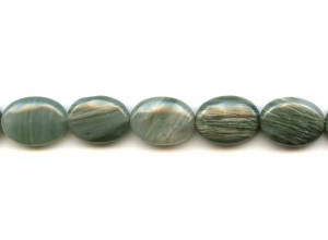 Green Line Quartz 15x20 Flat Oval