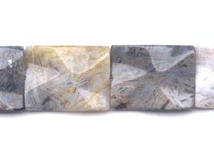 Flower Agate 30x40 Waved Flat Rectangle