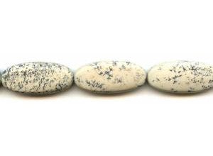 Black Spot Jasper 15x34 Flat Oval