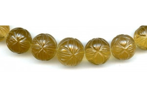 Champagne Quartz 11-20x Carved Round