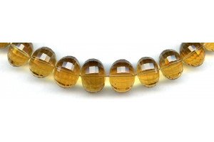 Beer Quartz 11-16x Faceted Rondell