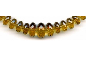 Beer Quartz 9-18x Faceted Rondell