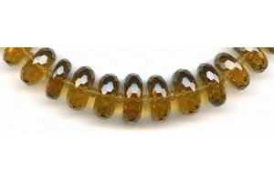 Beer Quartz 11-18x Faceted Rondell