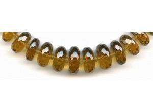 Beer Quartz 11-18x Faceted Rondell