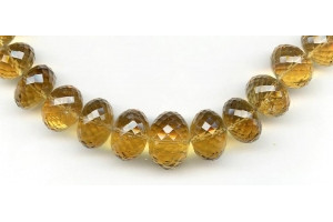 Beer Quartz 12-17x Faceted Rondell