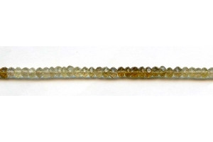 Beer Quartz 5mm Faceted Rondell