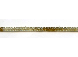 Beer Quartz 5mm Faceted Rondell