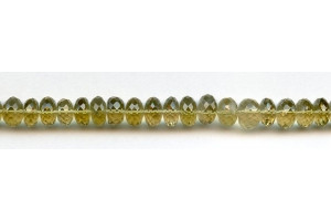 Beer Quartz 9mm Faceted Rondell