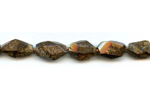 Boulder Opal 10-15x Faceted Flat Nugget