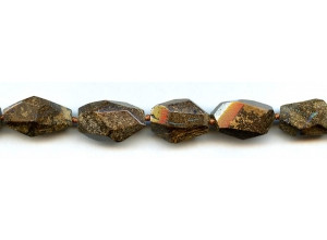 Boulder Opal 10-15x Faceted Flat Nugget