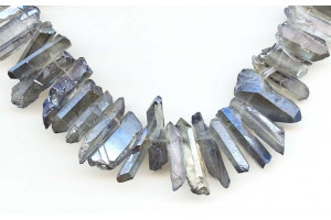 Plated Crystal 16-24x Faceted Point