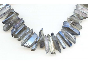 Plated Crystal 16-24x Faceted Point