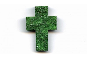 Uvarovite 51x35 Cross Pendant